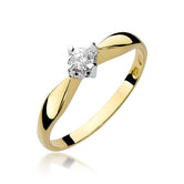 Inel Aur 14K cu Diamant 0.12 ct