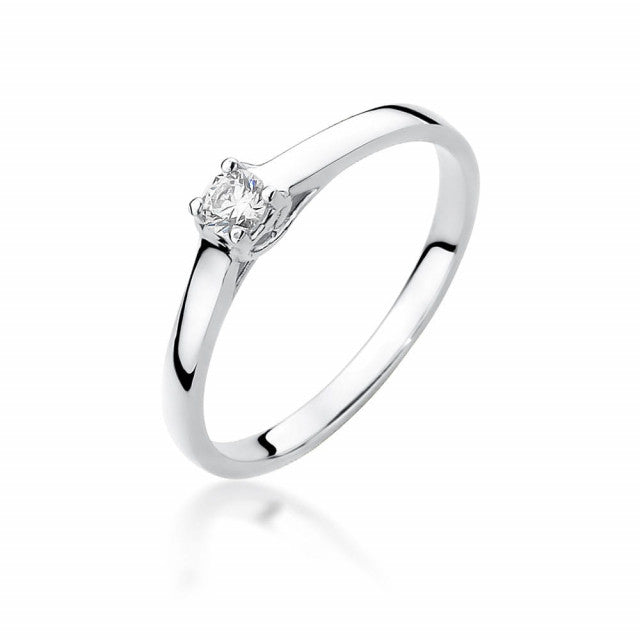 Inel Aur 14K  cu Diamant 0.12 ct