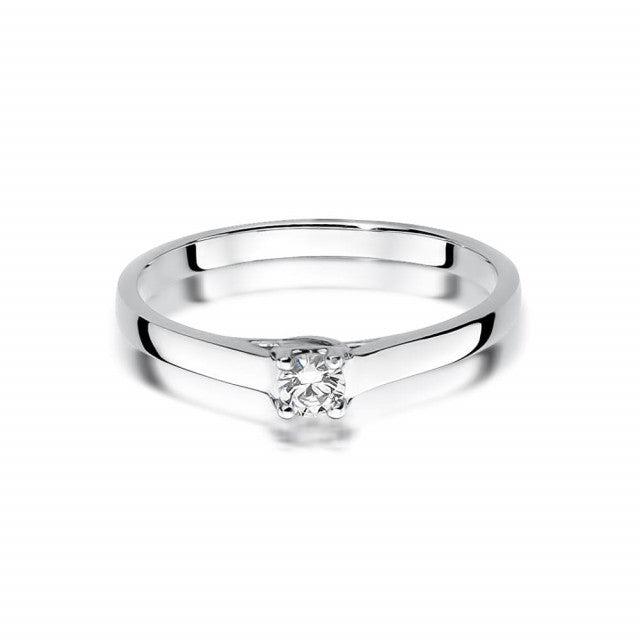 Inel Aur 14K  cu Diamant 0.12 ct