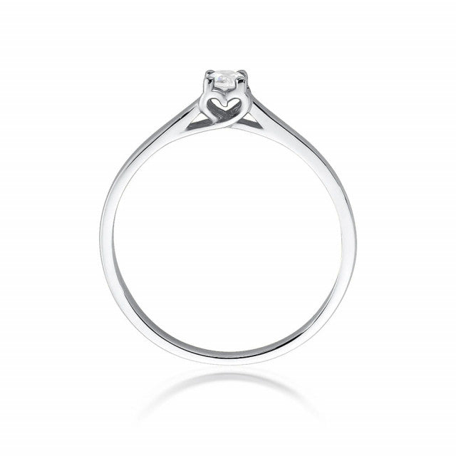 Inel Aur 14K  cu Diamant 0.12 ct