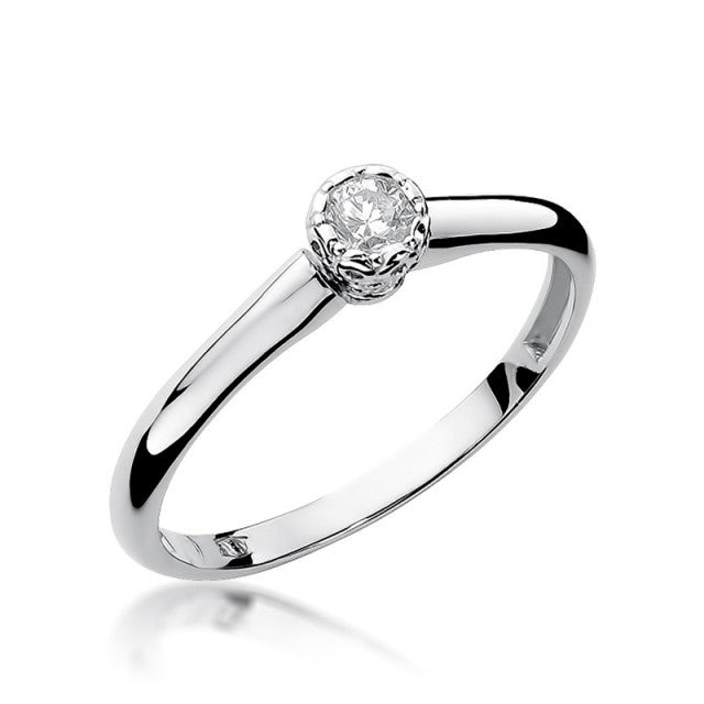 Inel Aur 14K cu Diamant 0.13 ct