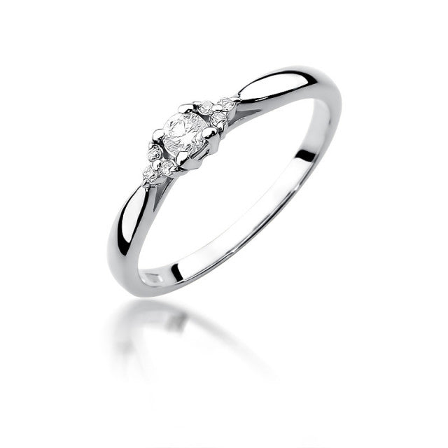 Inel Aur 14K cu Diamant 0.13 ct