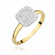 Inel Aur 14K cu Diamante Naturale 0.13 ct