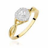 Inel Aur 14k cu Diamant 0.13 ct