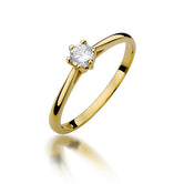 Inel Aur 14K cu Diamant 0.15 ct