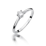 Inel Aur 14k cu Diamant 0.15 ct