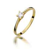 Inel Aur 14k cu Diamant 0.15 ct
