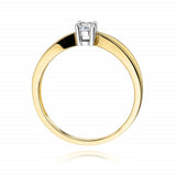 Inel Aur 14K cu Diamant 0.15 ct
