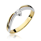 Inel Aur 14K cu Diamant 0.15 ct