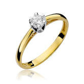 Inel Aur 14K cu Diamant 0.15 ct