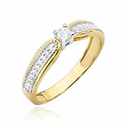 Inel Aur 14K cu Diamante Naturale 0.17 ct
