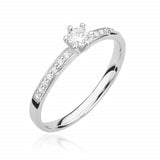 Inel Aur 14k cu Diamant 0.17 ct