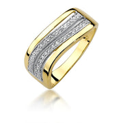 Inel Aur 14K cu Diamante Naturale 0.18 ct