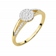 Inel Aur 14K cu Diamante Naturale 0.18 ct