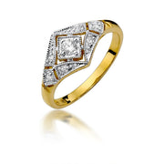 Inel Aur 14K cu Diamante Naturale 0.19 ct