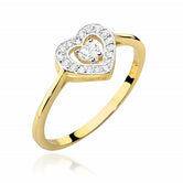 Inel Aur 14K cu Diamant 0.19 ct