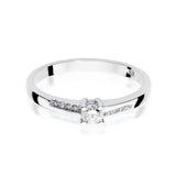 Inel Aur 14K cu Diamant 0.19 ct