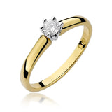 Inel Aur 14k cu Diamant 0.20 ct