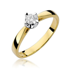 Inel Aur 14k cu Diamant 0.20 ct