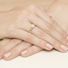 Inel Aur 14k cu Diamant 0.20 ct