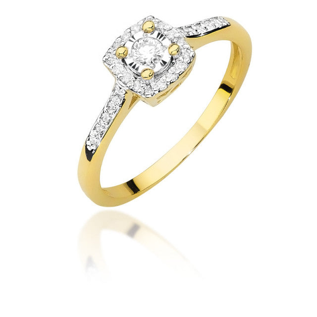 Inel Aur 14K cu Diamant 0.21 ct