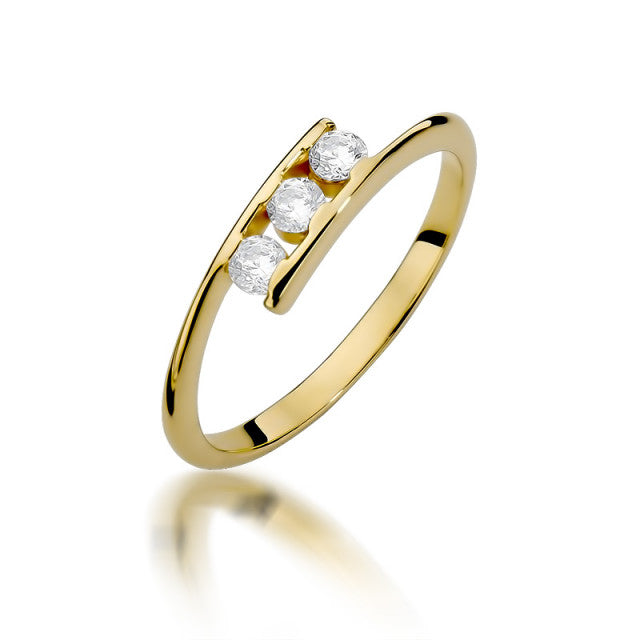 Inel Aur 14K cu Diamant 0.21 ct