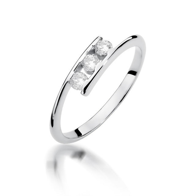 Inel Aur 14K cu Diamant 0.21 ct