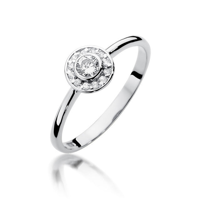 Inel Aur 14K cu Diamant 0.21 ct