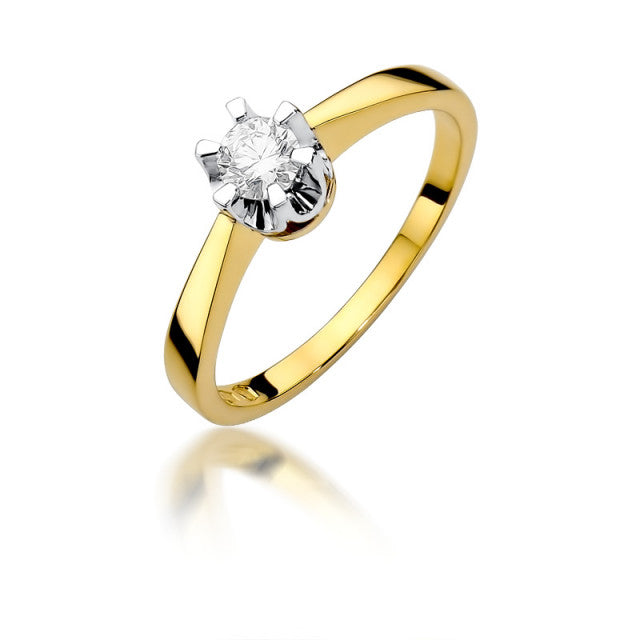Inel Aur 14k cu Diamant 0.25 ct