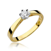 Inel Aur 14K cu Diamant Natural 0.25 ct