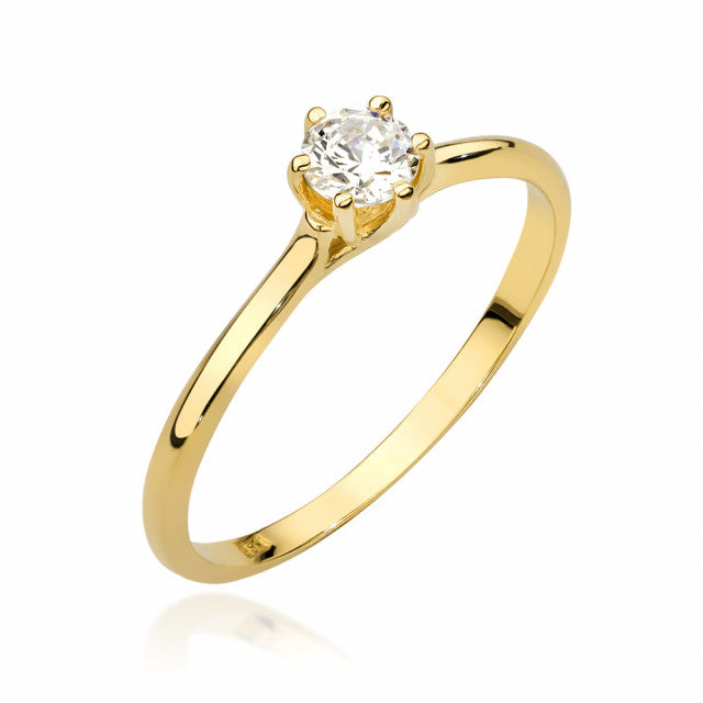 Inel Aur 14k cu Diamant 0,26 ct