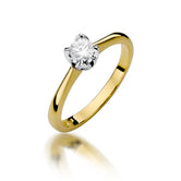 Inel Aur 14k cu Diamant 0,30 ct