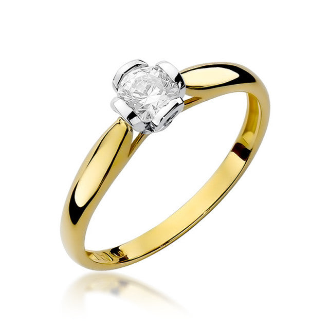 Inel Aur 14k cu diamant 0.30 ct