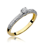 Inel Aur 14K cu Diamante Naturale 0.36 ct
