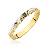 Inel Aur 14K cu Diamant Negru 0.03 ct