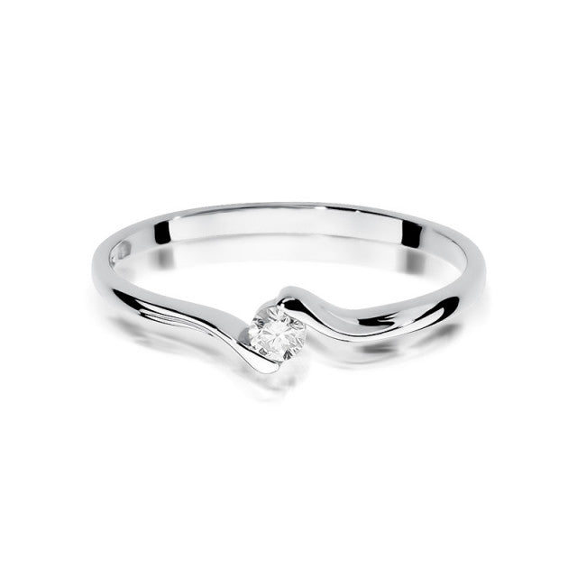 Inel Aur 14k cu Diamant  0.09 ct