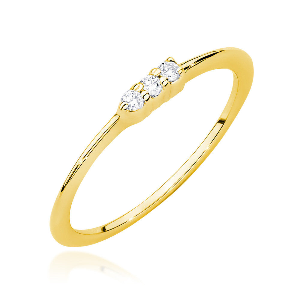 Inel Aur 14K cu Diamante 0.04 ct