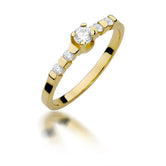 Inel Aur 14k cu Diamante 0.35 ct