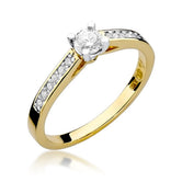 Inel Aur 14k cu Diamante 0,36 ct