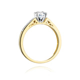 Inel Aur 14K cu Diamante 0.42 ct