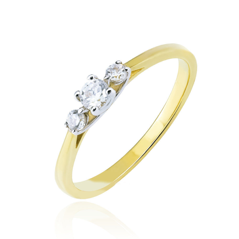 Inel Aur 14k cu Pietre Cub Zirconia