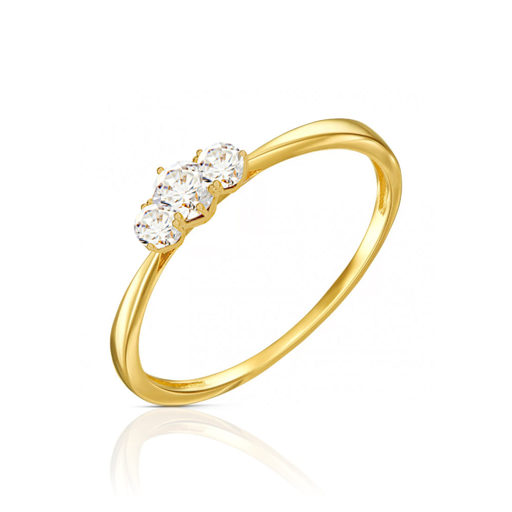 Inel Aur 14k cu Pietre Cubic Zirconia