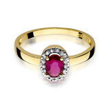 Inel Aur 14k cu Rubin 0.60 ct