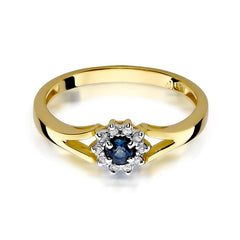 Inel Aur 14k cu Safir 0.15 ct