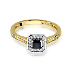 Inel Aur 14k cu Safir 0.20 ct