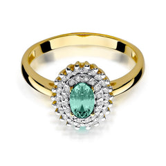 Inel Aur 14k cu Smarald 0.40 ct