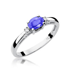Inel Aur 14k cu Tanzanit 0.40 ct