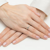 Inel Aur 14K cu Topaz 0.15 ct si Diamante 0.06 ct