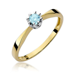 Inel Aur 14K cu Topaz 0.25 ct