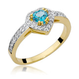 Inel Aur 14k cu Topaz 0,50 ct